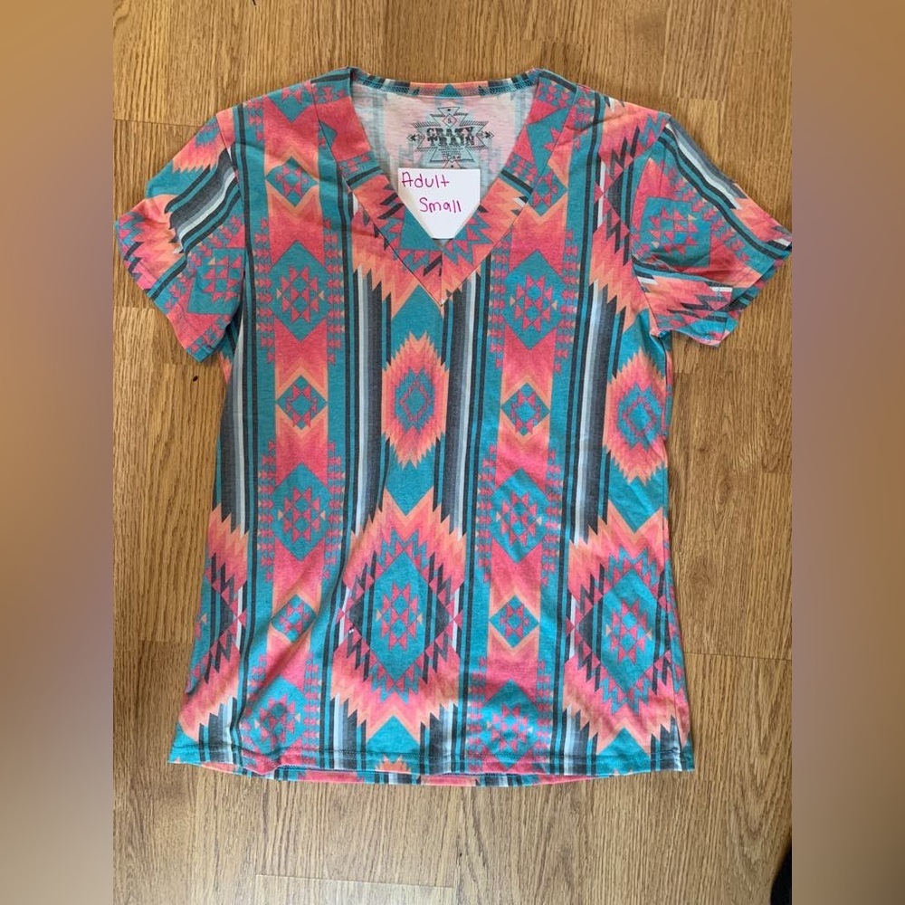 adult small, Aztec western shirt